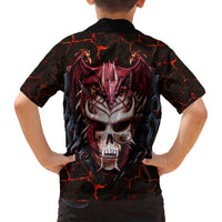 Infernal Draconic Skull Hawaiian Shirt Embracing the Fiery Soul - Wonder Print Shop