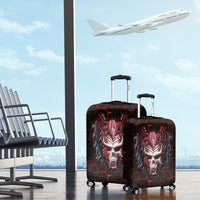 Infernal Draconic Skull Luggage Cover Embracing the Fiery Soul - Wonder Print Shop