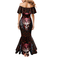Infernal Draconic Skull Mermaid Dress Embracing the Fiery Soul - Wonder Print Shop
