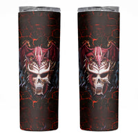 Infernal Draconic Skull Skinny Tumbler Embracing the Fiery Soul - Wonder Print Shop