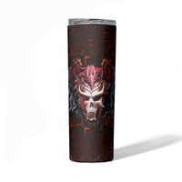 Infernal Draconic Skull Skinny Tumbler Embracing the Fiery Soul - Wonder Print Shop