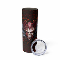 Infernal Draconic Skull Skinny Tumbler Embracing the Fiery Soul - Wonder Print Shop