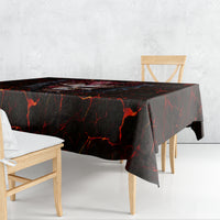 Infernal Draconic Skull Tablecloth Embracing the Fiery Soul - Wonder Print Shop