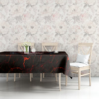 Infernal Draconic Skull Tablecloth Embracing the Fiery Soul - Wonder Print Shop
