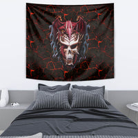Infernal Draconic Skull Tapestry Embracing the Fiery Soul - Wonder Print Shop