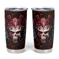Infernal Draconic Skull Tumbler Cup Embracing the Fiery Soul - Wonder Print Shop