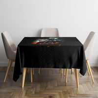 Flaming Skull Tablecloth Celestial Riders with Angel Wings - Wonder Print Shop