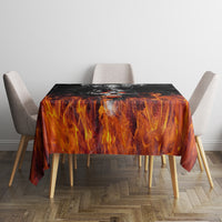 Flaming Skull Hoodie Tablecloth Spectral Pyre - Wonder Print Shop