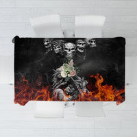 Skull Tablecloth Five Skull With Motocycle - Wonder Print Shop