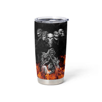 Skull Tumbler Cup Five Skull With Motocycle - Wonder Print Shop