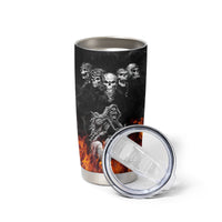 Skull Tumbler Cup Five Skull With Motocycle - Wonder Print Shop