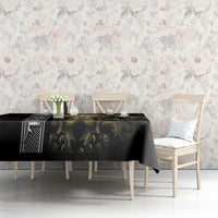 Golden Gothic Skull Tablecloth Embracing Ancient Elegance - Wonder Print Shop