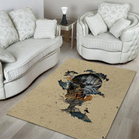 Skull Area Rug Hello Darkness My Old Friend - Wonder Print Shop
