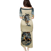 Skull Puletasi Hello Darkness My Old Friend - Wonder Print Shop