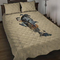 Skull Quilt Bed Set Hello Darkness My Old Friend - Wonder Print Shop