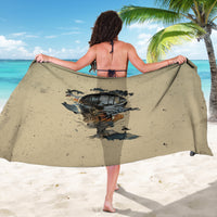 Skull Sarong Hello Darkness My Old Friend - Wonder Print Shop