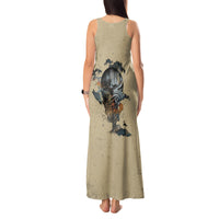 Skull Tank Maxi Dress Hello Darkness My Old Friend - Wonder Print Shop