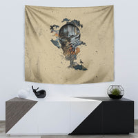 Skull Tapestry Hello Darkness My Old Friend - Wonder Print Shop