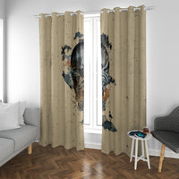 Skull Window Curtain Hello Darkness My Old Friend - Wonder Print Shop