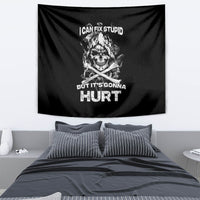 Skull Tapestry I Can Fix Stupid - Wonder Print Shop