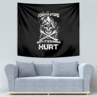 Skull Tapestry I Can Fix Stupid - Wonder Print Shop