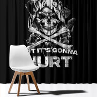 Skull Window Curtain I Can Fix Stupid - Wonder Print Shop