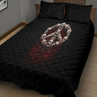 Reaper Quilt Bed Set Uncle Death Angel Peace Skull - Wonder Print Shop