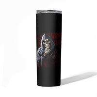 Reaper Skinny Tumbler Uncle Death Angel Peace Skull - Wonder Print Shop