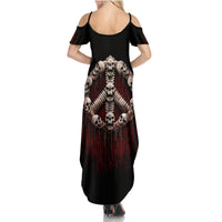 Reaper Summer Maxi Dress Uncle Death Angel Peace Skull - Wonder Print Shop