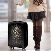 Unveiling the Mechanical Skull Luggage Cover Cybernetic Enigma - Wonder Print Shop