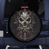 Unveiling the Mechanical Skull Spare Tire Cover Cybernetic Enigma - Wonder Print Shop