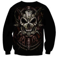 Unveiling the Mechanical Skull Sweatshirt Cybernetic Enigma - Wonder Print Shop