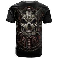 Unveiling the Mechanical Skull T Shirt Cybernetic Enigma - Wonder Print Shop
