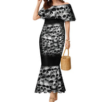 Skull Mermaid Dress Twisted Head Skull - Wonder Print Shop