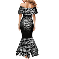 Skull Mermaid Dress Twisted Head Skull - Wonder Print Shop
