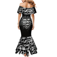 Skull Mermaid Dress Twisted Head Skull - Wonder Print Shop