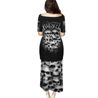 Skull Puletasi Twisted Head Skull - Wonder Print Shop