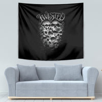 Skull Tapestry Twisted Head Skull - Wonder Print Shop