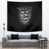 Skull Tapestry Twisted Head Skull - Wonder Print Shop