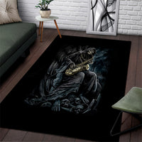Skull Area Rug Musician Of Death - Wonder Print Shop
