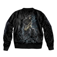 Skull Bomber Jacket Musician Of Death - Wonder Print Shop