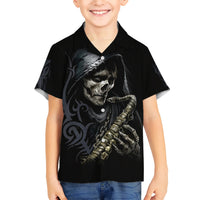 Skull Hawaiian Shirt Musician Of Death - Wonder Print Shop