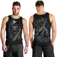 Skull Men Tank Top Musician Of Death DT01