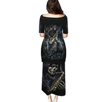 Skull Puletasi Musician Of Death - Wonder Print Shop