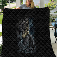 Skull Quilt Musician Of Death - Wonder Print Shop