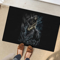 Skull Rubber Doormat Musician Of Death - Wonder Print Shop