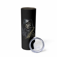 Skull Skinny Tumbler Musician Of Death - Wonder Print Shop