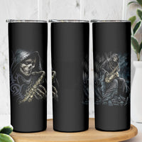 Skull Skinny Tumbler Musician Of Death - Wonder Print Shop