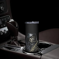 Skull Skinny Tumbler Musician Of Death - Wonder Print Shop