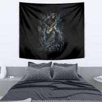 Skull Tapestry Musician Of Death - Wonder Print Shop